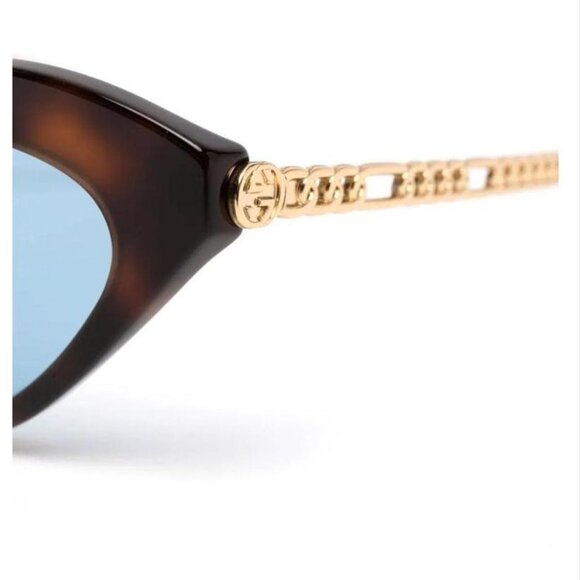 NEW GUCCI GG0978S - 003 CAT EYE Heart Charm SUNGLASSES - Picture 9 of 10